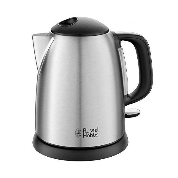 Russell Hobbs Bouilloire Electrique [Compacte & Elegante] Adventure 1L, 2400W, Ebullition rapide,filtre anticalcaire lavable