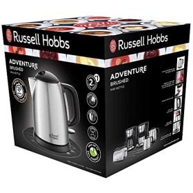 Russell Hobbs Bouilloire Electrique [Compacte & Elegante] Adventure 1L, 2400W, Ebullition rapide,filtre anticalcaire lavable