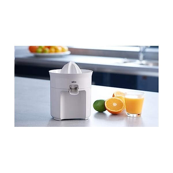 Braun CJ3050 Presse-Agrumes Electrique Acrylique Blanc 14 x 13 x 23 cm