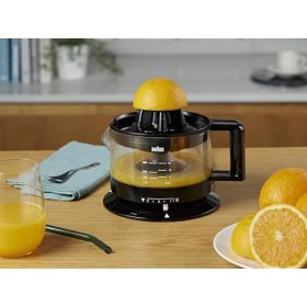 Braun Presse Agrume Electrique CJ3000BK, Jus dOrange, Citron, Pamplemousse, Bol 350 ml, 20 W, Blanc