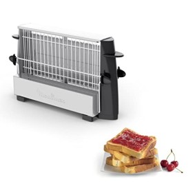 Moulinex A15453 Grille-pain Noir/Inox & PC120870 Presse Agrumes Électrique Ultra Compact 25W Jus Orange Citron Pamplemousse C