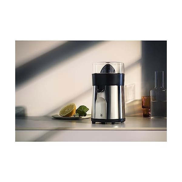 WMF Stelio Presse-agrumes électrique, 85 W, Service direct dans le verre, Jus orange, Citron, Pamplemousse, Orange pressée, C