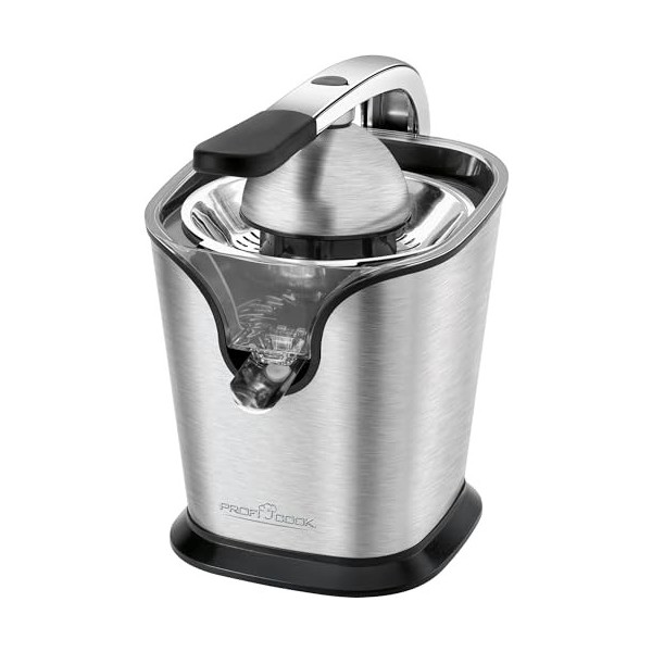 Profi Cook PC-ZP 1154 - Presse agrumes - Poignées anti touch - 2 cones de jus - Fonction anti goutte - 160 Watts - Couleur Ar