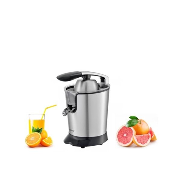 MyWave MWEXP-600 Professional Juicer 600W Power Levier en acier inoxydable pour une extraction facile du jus