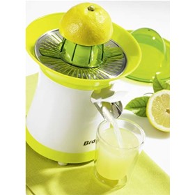 Brandt - PAI-40V - Presse Agrumes Électrique - 40W - 2 Cônes - Stop Goutte - Rotation Alternée - Bec Verseur - Blanc et Vert