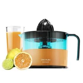 Cecotec Presse-agrumes électrique EssentialVita Adjust Black. Puissance de 40W, Filtre régulateur de pulpe ajustable, deux cô