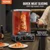 VEVOR Couteau à Kebab Électrique 80 W, Trancheuse à Viande Turc Shawarma Döner Kebab Commerciale en Inox, avec 2 Lames Diamèt