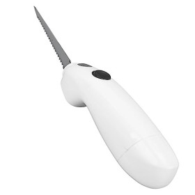 TOPINCN Couteau alimenté par Batterie, Couteaux électriques, Couteau à Steak Portable en Acier Inoxydable, Couteau à Filet él