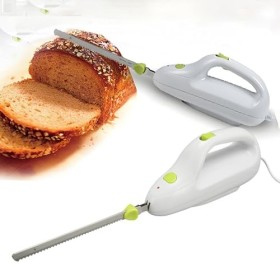 Couteau à Découper électrique dentelé, Coupe-Pain électrique Portable, Couteau à Découper la Viande Congelée pour la Viande, 