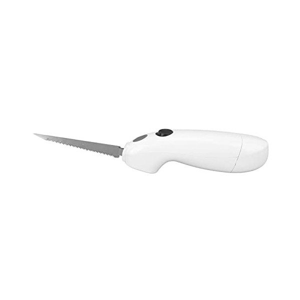 Asixxsix Couteau électrique, Couteau à Filet Ergonomique pour Découper de la Viande, de la Mousse et Plus , Lames Amovibles P