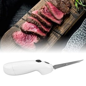 Couteau à Filet électrique sans Fil, Coupe-aliments électrique Portable alimenté par Batterie pour Découper le Steak, le Porc