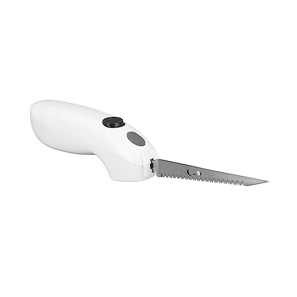 Couteau électrique pour Découper la Viande, Couteau à Filet électrique sans Fil en Acier Inoxydable avec Poignée Ergonomique,