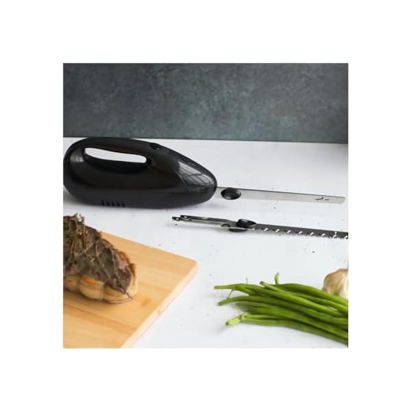 Livoo – Couteau électrique DOM360N – 150W, 2 jeux de lames, acier inoxydable, finition soft touch, nettoyage facile