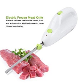 Couteau à pain électrique, couteau à viande surgelé, couteau électrique, couteau électrique, lame en acier inoxydable, coutea