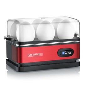 Arendo – Cuiseur à œufs avec fonction maintien au chaud - 1 à 6 œufs - Dur, mollet ou à la coque - Indicateur lumineux - Verr