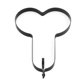 Ieron Friteuse à œufs, Moule à œufs avec poignée Anti-brûlure, moules à œufs en Acier Inoxydable, Anneaux à œufs antiadhésifs