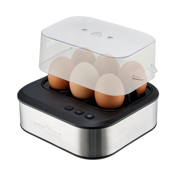 ProfiCook, Cuiseurs à oeufs avec signal vocal, Réglage électronique de la dureté à 3 niveaux, Plaque chauffante à revêtement 