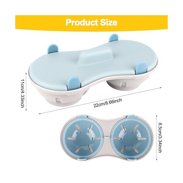 Pocheuses à Œufs Micro-Ondes Cuiseur Oeuf Micro Ondes Moule à Œufs 2 Tasses Cuit Oeuf Micro Onde Chaudière à Œufs Cuiseur à V