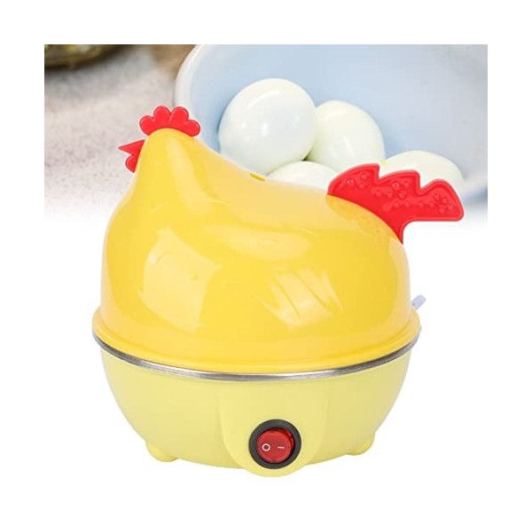 Cuiseur à œufs Rapide, Cuiseur à œufs électrique Dune capacité de 7 œufs, Cuiseur à œufs Rapide Multifonctionnel en Forme de