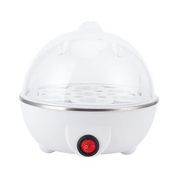 Cuiseur à œufs électrique, Mini Cuiseur à œufs, Cuiseur à œufs Facile, Cuiseur à Vapeur électrique à 7 œufs, Braconnier pour 