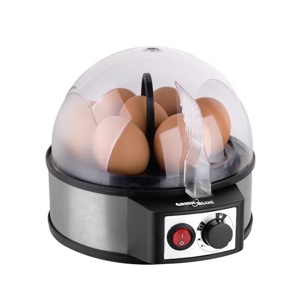 GreenBlue GB573 cuiseur dœufs automatique puissance 400W jusquà 7 œufs gobelet gradué 220-240V ~50 Hz