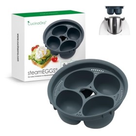 CucinaOra steamEGGS Insert à œufs à la vapeur 5 moules - Accessoire Monsieur Cuisine MC Smart Connect - Accessoire Monsieur C