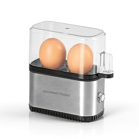 GOURMETmaxx Cuit-œufs pour 2 œufs | Egg Cooker électrique à économie dénergie | Oeufs parfaits pour le petit déjeuner | Avec