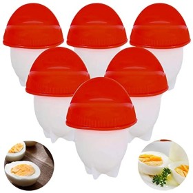 Retoo Chaudière à œufs pour 6 œufs sans coquille antiadhésive pour 6 œufs sans coquille, Accessoires de chaudière à œufs de c