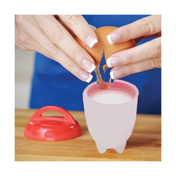 Retoo Chaudière à œufs pour 6 œufs sans coquille antiadhésive pour 6 œufs sans coquille, Accessoires de chaudière à œufs de c