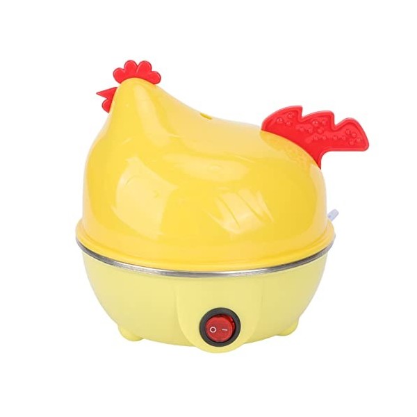 Cuiseur à œufs Rapide, capacité de 7 œufs Cuiseur à œufs électrique Multifonction en Forme de Poulet Chaudière à œufs Rapide 