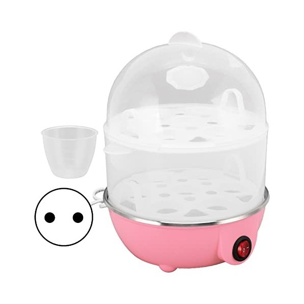 Pssopp 350W 2 Couches 14 Oeufs Capacité Cuiseur à Oeufs Électrique Rapide Oeuf Cuiseur Arrêt Automatique, Oeuf Cuiseur pour O