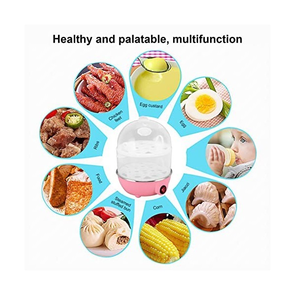 Pssopp 350W 2 Couches 14 Oeufs Capacité Cuiseur à Oeufs Électrique Rapide Oeuf Cuiseur Arrêt Automatique, Oeuf Cuiseur pour O