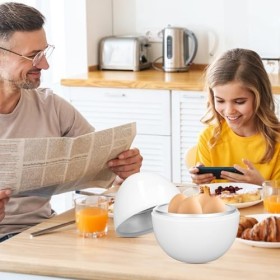 Chaudière à œufs, fonction micro-ondes en forme dœuf Chaudière à œufs Design compact mignon Chaudière à œufs rapide Capacité