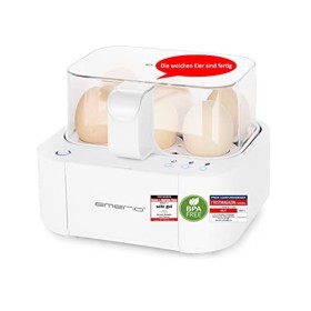 Emerio bester Eierkocher EB-115560 cuit les trois niveaux de cuisson [douce|moyen|dure] en un seul processus de cuisson avec 