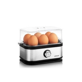 Linsar - Cuisinier doeufs - 6 oeufs à dureté sélectionnable molle, moyenne, dure - En acier inoxydable - Incl. bol doseur 