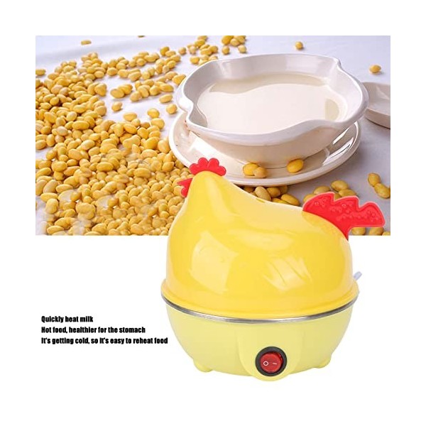 Cuiseur à œufs électrique, Cuiseur à œufs électrique Multifonction en Forme de Poulet, Chaudière à œufs Rapide, Capacité de 7