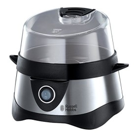 Russell Hobbs Cuiseur dœufs [Haute qualité] Cook@Home 7 œufs cuisson vapeur/ 3 œufs au plat, base en inox, arrêt automatiqu
