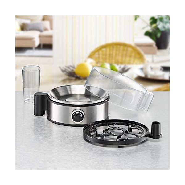 ROMMELSBACHER - ER 400 - Cuiseur à œufs, 400 watts, Acier inoxydable