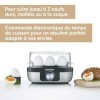 SEVERIN Cuiseur à œufs 270 W, Appareil de cuisson pour 1 à 3 œufs, Doseur dEau et Perce-Œufs Inclus, Cuit-œufs avec contrôle