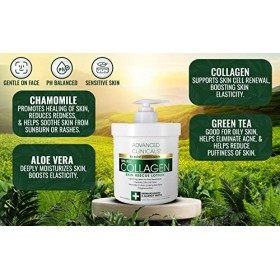 Advanced Clinicals Collagen Skin Rescue Lotion By , 454 G Lot De 1 