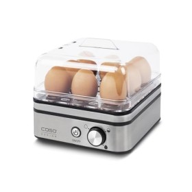 Cuisinière à œufs électronique de CASO - Jusquà 8 œufs, Inclut un verre doseur, un pic à œufs, un couvercle en silicone, une