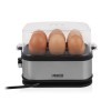 Princess 262046 Cuiseur à œufs électrique - Pour 6 œufs - Œufs durs, mollets ou à la coque - 400 W Inox Brossé