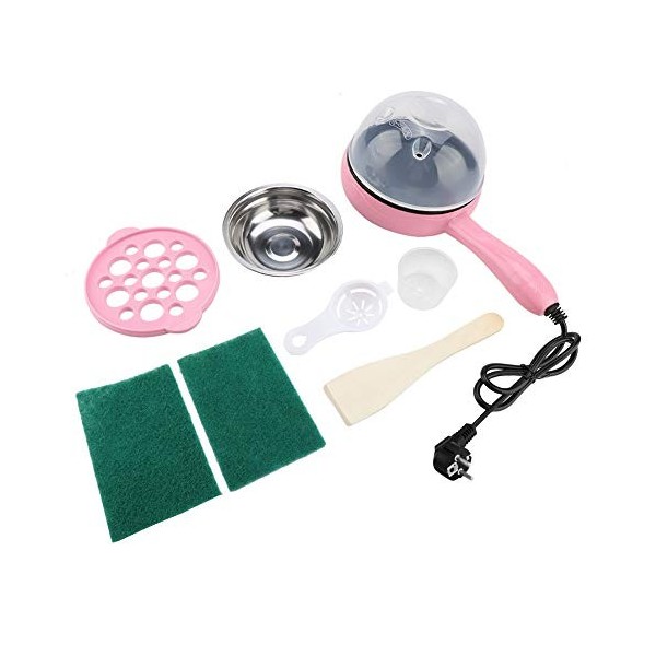 Poêle Électrique - Mini Multifonction Poêle À Oeuf Électrique Vapeur Friteuse Outil De Cuisson À La Maison EU Plug 220V Coul