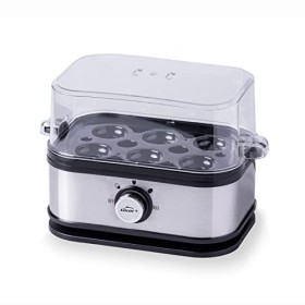 Lacor - 69344 - Cuisson à œufs SIX OVUM, acier inoxydable 18/10, 3 niveaux de cuisson : dur, mollet, passage par eau, capacit