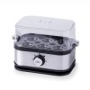 Lacor - 69344 - Cuisson à œufs SIX OVUM, acier inoxydable 18/10, 3 niveaux de cuisson : dur, mollet, passage par eau, capacit