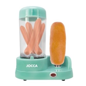 Jocca Machine à Hot-Dogs Funny Cooking Turquoise, Chauffe-Pain et Cuiseur à Vapeur Multifonction, Facile à Utiliser et Nettoy