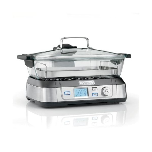 Cuisinart Cook In multicuiseur 5 en 1| Griller, saisir, cuire à la vapeur, mijoter et mitonner | Plaques et casseroles antiad