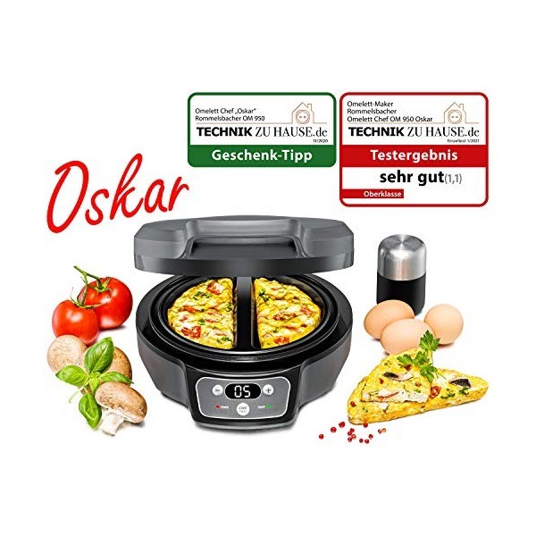 Rommelsbacher OM950 Oskar Cuiseur Vapeur, Plastique Aluminium, N.A