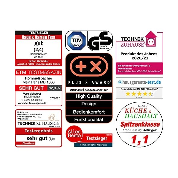 Rommelsbacher MD 1000 Cuiseur Vapeur & Multicuiseur MeinHans - Loriginal !