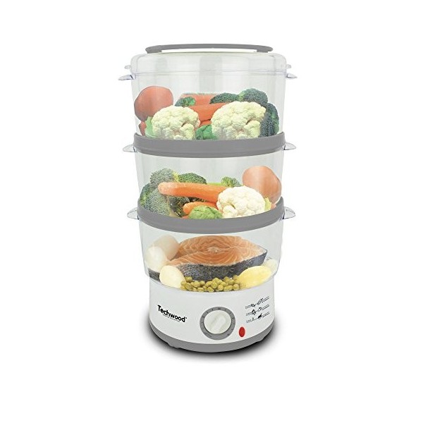 Cuiseur vapeur Techwood TCV-371 500 W Blanc